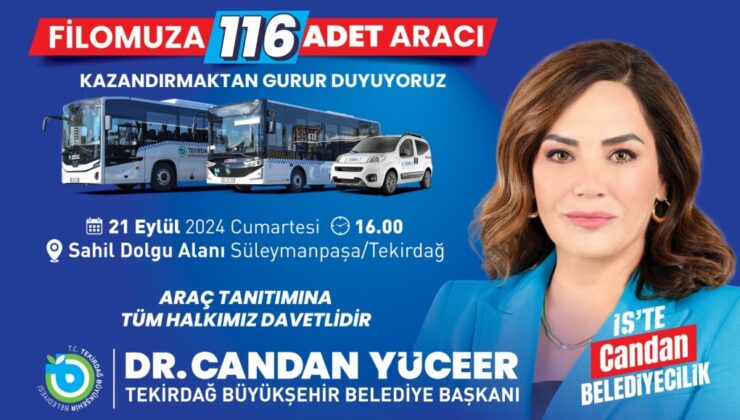 BÜYÜKŞEHİR YENİ ARAÇLARINI TANITIYOR