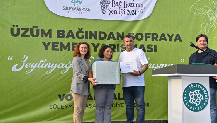 Bağbozumu Şenliği Yaprak Sarması yarışması ile sona erdi