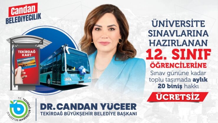 12. SINIF ÖĞRENCİLERİNE ULAŞIM MÜJDESİ