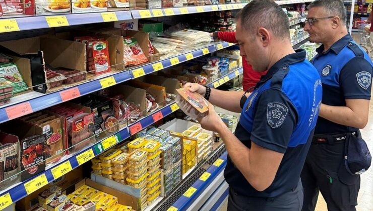 Süleymanpaşa Belediyesi Zabıta Ekiplerinden Market Denetimi