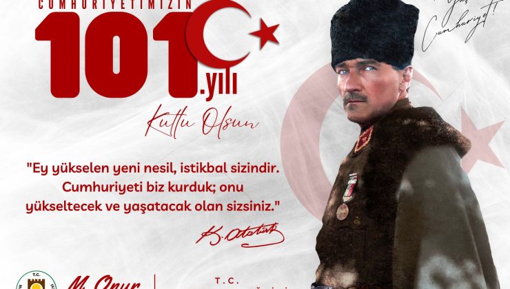 Marmara Ereğlisi Başkanı Onur Bozkurter; “Cumhuriyet Bizim Temel Taşımızdır”