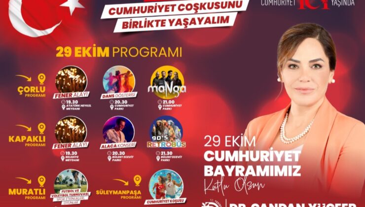 Candan Başkandan Cumhuriyet Coşkusu