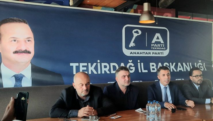 Anahtar Parti Tekirdağ İl Başkanı Yavuz Avcı; “Milletin Çıkarlarının Bekçisi olacağız”