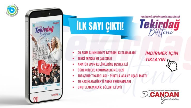 TEKİRDAĞ BÜLTENİ’NİN İLK SAYISI YAYINDA
