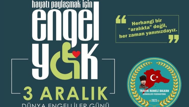 RUBAFED Başkanı Nihat Efe; “RUBAFED Her zaman Engellilerin Yanındadır”