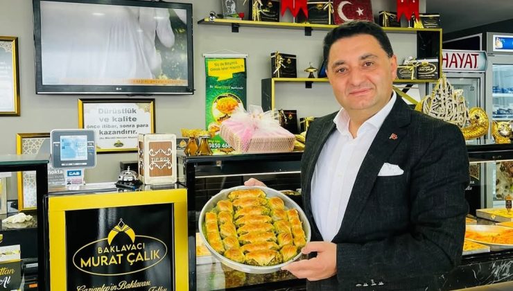 Baklavacı Murat Çalık;”Baklava Tadında Bir Yıl Diliyorum”