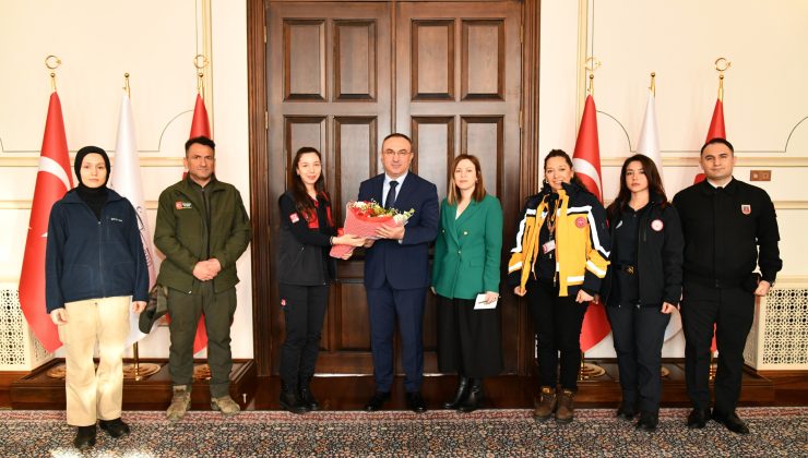 112 Acil Çağrı Merkezi Müdürü Vali Soytürk’ü Ziyaret Etti