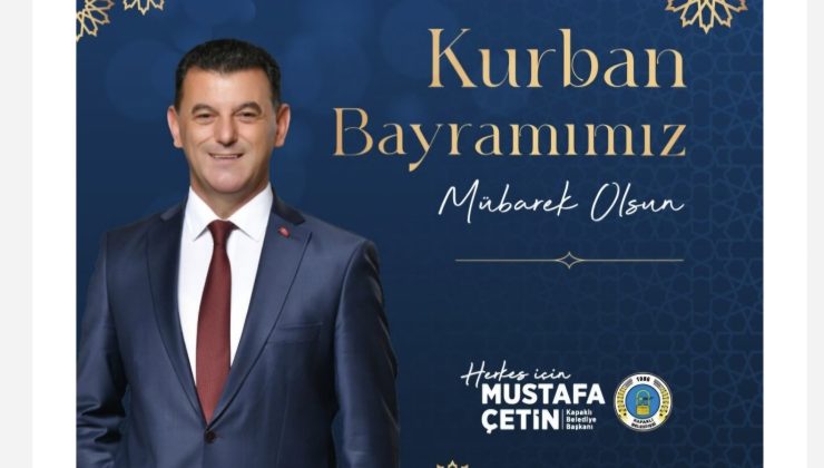 Kapaklı Belediye Başkanı Mustafa Çetin; “İslam Alemine Güzel Bir