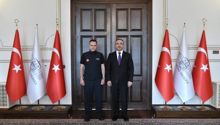 AFAD Destek Hizmetleri Daire Başkanı Çebi Vali Soytürk’ü Ziyaret Etti
