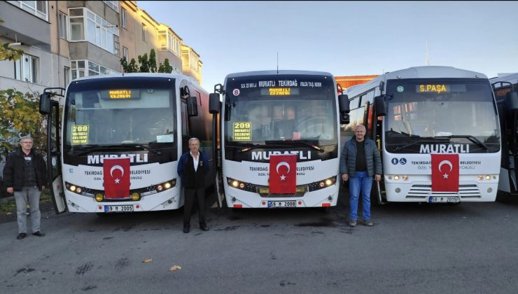 Muratlı-Tekirdağ Şoförlerinden 29 Ekim Bayrak Şöleni