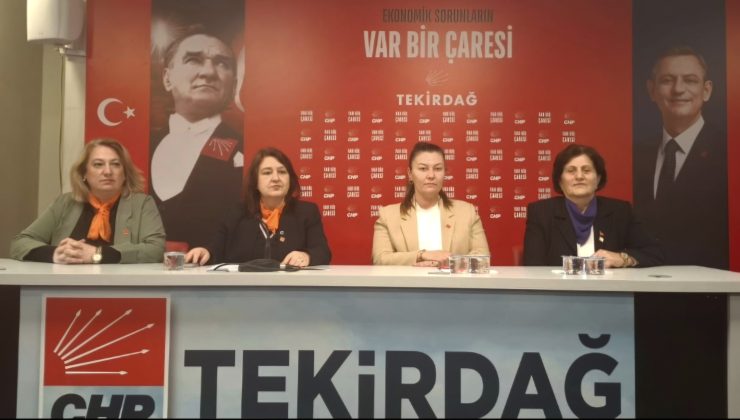 CHP Süleymanpaşa Kadın Kollarından Ortak Haykırış; “Şiddete Mecbur Değiliz”