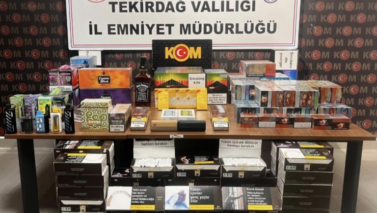 Tekirdağ’da Yüzbinlerce Kaçak Tütün Mamulu Ele Geçirildi
