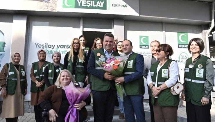 Yeşilay Tekirdağ Ailesinden Başkan Volkan Nallar’a Teşekkür