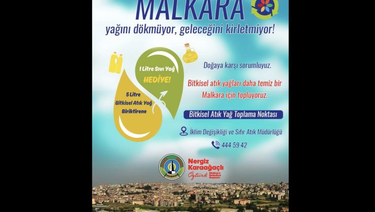 Malkara Yağını Dökmüyor, Geleceğini Kirletmiyor