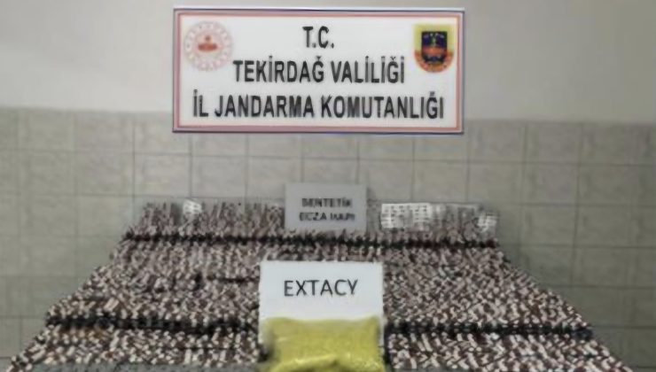 Tekirdağ’da Uyuşturucu Operasyonu: Binlerce Hap Ele Geçirildi