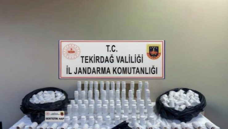 Tekirdağ’da Narkotik Operasyonu: 29 Bin 232 Sentetik Ecza Ele Geçirildi