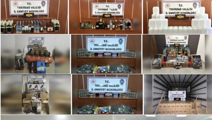 Tekirdağ’da Kaçakçılığa Büyük Darbe