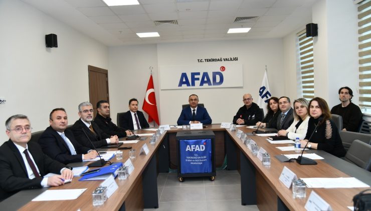 Tekirdağ İli Bina Envanterinin Güncellenmesi ve Yapısal Hasargörebilirlik Analizi Bilgilendirme Toplantısı Düzenlendi