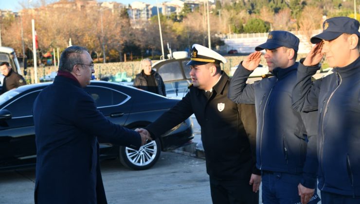 Vali Soytürk Sahil Güvenlik Karakol Komutanlığını Ziyaret Etti
