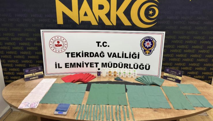 Tekirdağ’da Sokak Satıcılarına Narkotik Darbesi