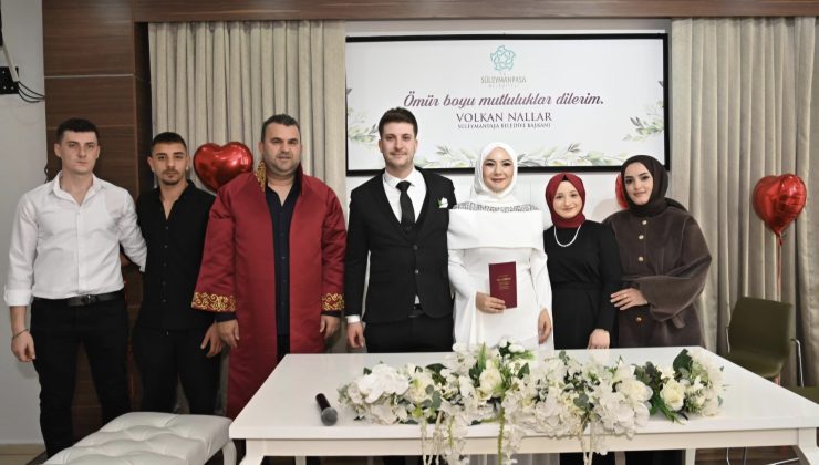 Süleymanpaşa Belediyesinden Yeni Evlenenlere 14 Şubat Sürprizi