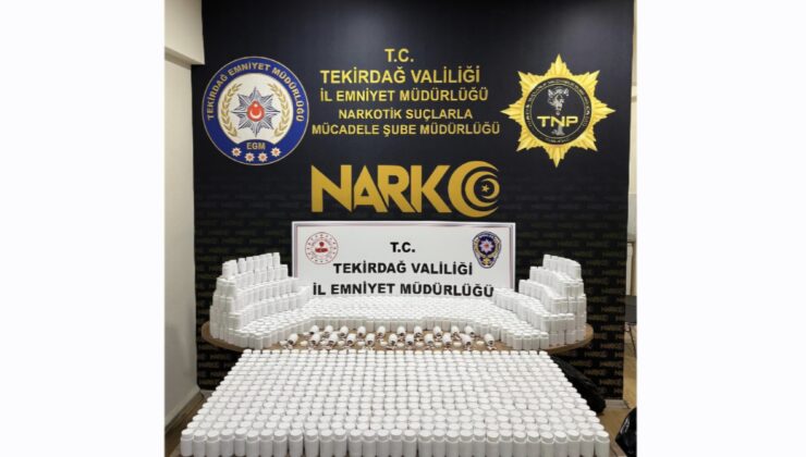Tekirdağ’da Uyuşturucu Operasyonu: 81 Bin 700 Sentetik Ecza Ele Geçirildi