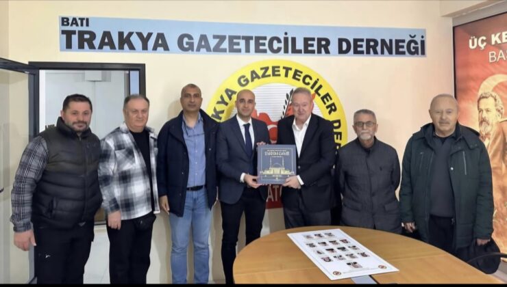 BİK Bölge Müdürü Atılgan’dan Batı Trakya Gazeteciler Derneği’ne Tebrik Ziyareti