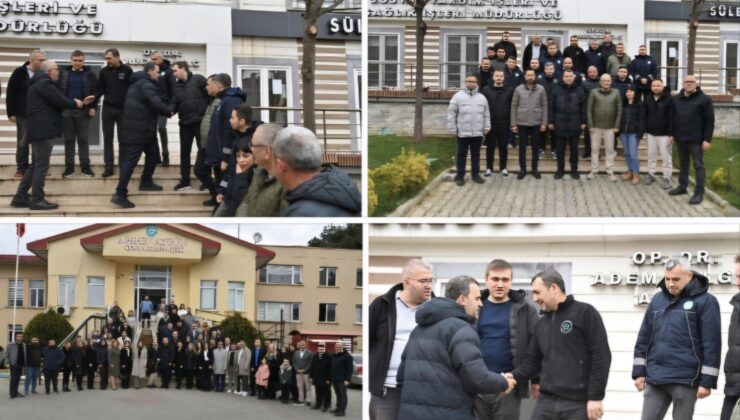 Süleymanpaşa Belediyesinde Bayramlaşma Mesaisi