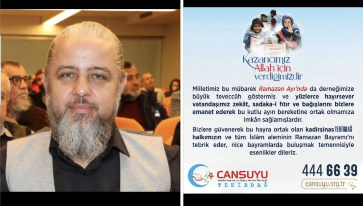 Cansuyu’ndan Tekirdağ’a Teşekkür