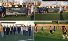 Çorlu’da Genç Sporcular Polis Haftası İçin Sahada