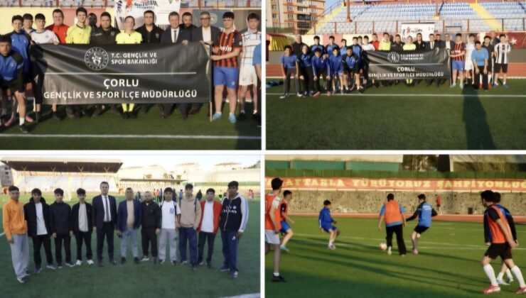 Çorlu’da Genç Sporcular Polis Haftası İçin Sahada