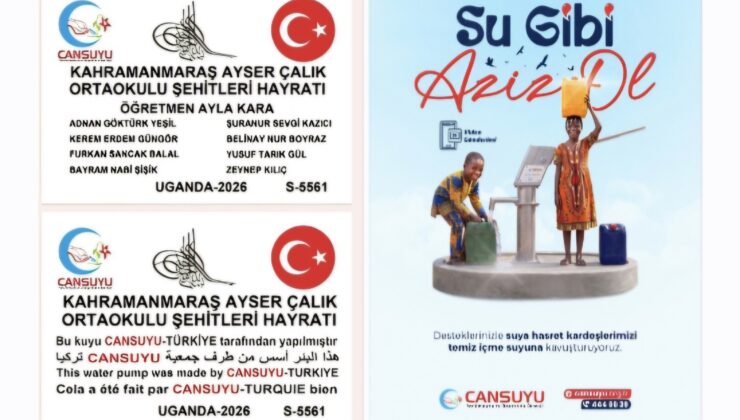 Tekirdağ Cansuyu’ndan Şanlıurfa ve Kahramanmaraş Şehitlerine Vefa Örneği
