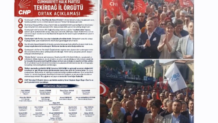 CHP Tekirdağ İl Örgütü’nden “Mutlak Butlan” Kararına Sert Tepki