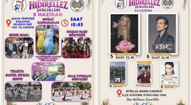 Hıdırellez Coşkusu Muratlı’yı Saracak