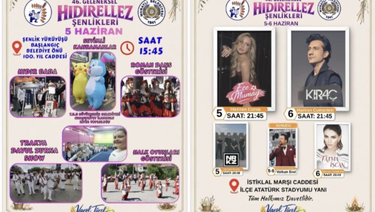 Hıdırellez Coşkusu Muratlı’yı Saracak