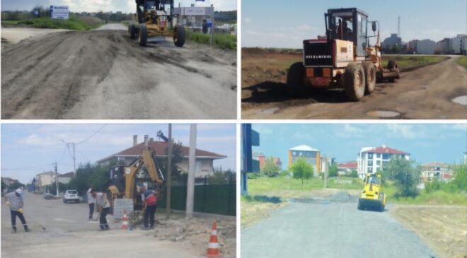 Ergene’de Fen İşleri Ekipleri Sahada Fark Yarattı
