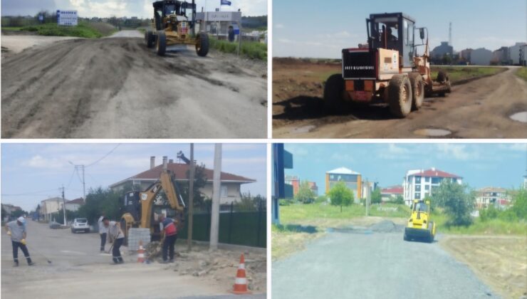 Ergene’de Fen İşleri Ekipleri Sahada Fark Yarattı