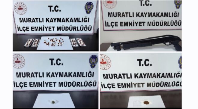 Muratlı Emniyetinden Uyuşturucuya Geçit Yok: Bir Haftada 7 Şahıs Yakalandı