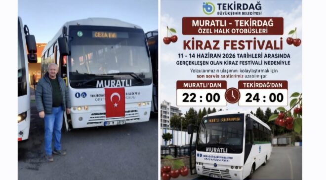 Tacettin Bayka: “Kiraz Festivalinde Muratlı Halkının Yanındayız”