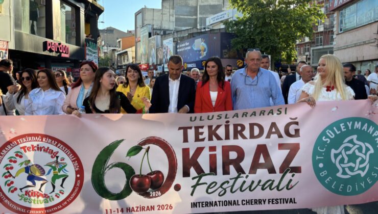 60.Uluslararası Tekirdağ Kiraz Festivali Muhteşem Bir Açılışla Başladı