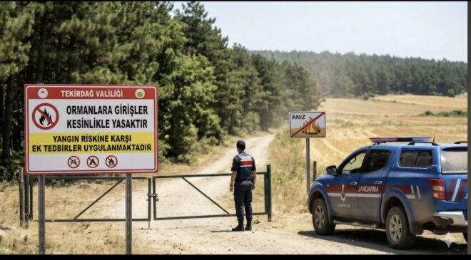 Tekirdağ’da Ormanlara Girişler Yasaklandı
