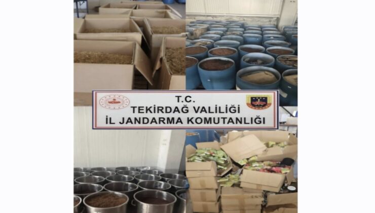Çerkezköy’de 46 Milyon Liralık Kaçak Nargile Tütünü Ele Geçirildi