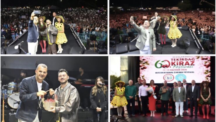 60.Tekirdağ Kiraz Festivali’nde Muhteşem Cumartesi