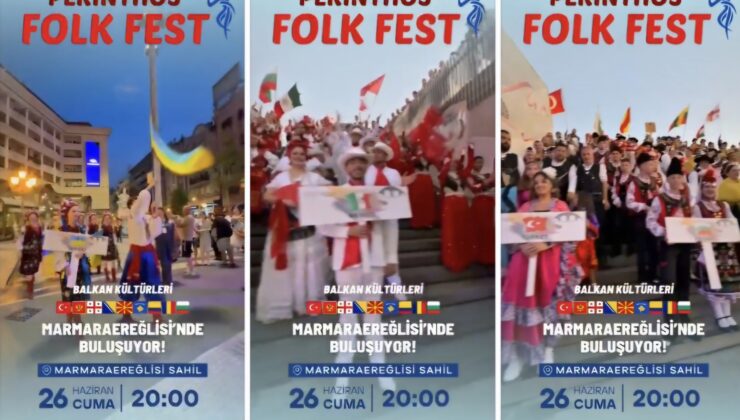 Marmaraereğlisi Dünya Kültürlerini Perinthos Folkfest’te Buluşturuyor