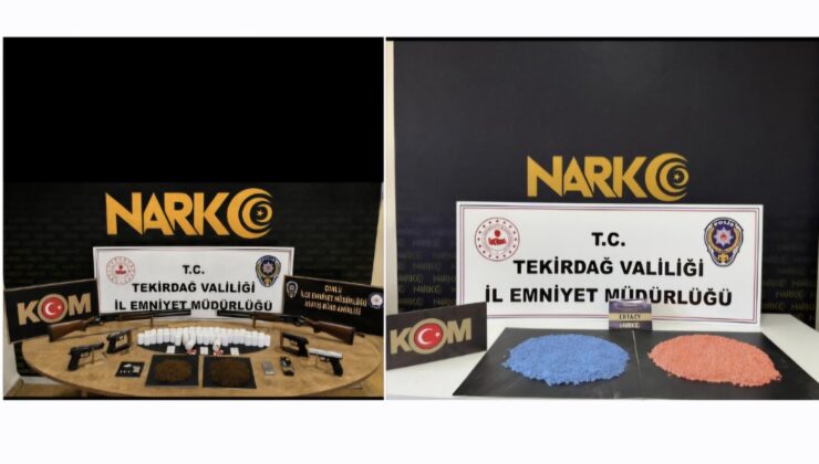 Tekirdağ’da Uyuşturucu Operasyonları: 131 Şahsa Adli İşlem, 13 Tutuklama